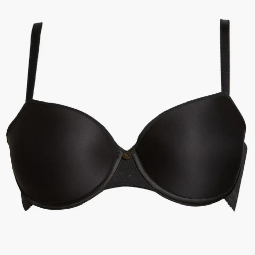 Chantelle Women's Lucie Lace Comfort Demi Memory Foam Bra, Black, 38C - Picture 6 of 7